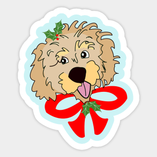 Christmas Cockapoo Sticker